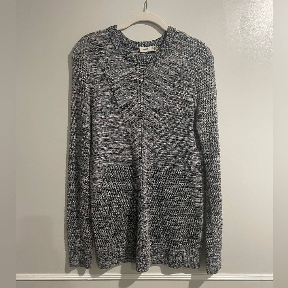Gray Knitted Vince Sweater XS.
